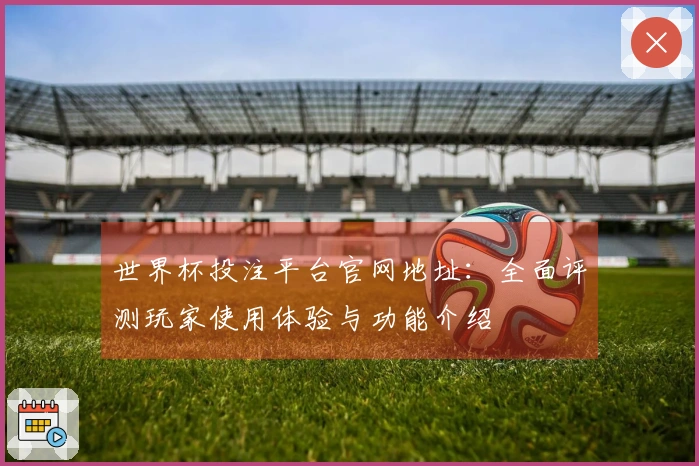 世界杯投注平台官网地址：全面评测玩家使用体验与功能介绍